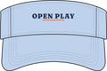 Open Play Visor in Baby Blue, front view