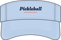 Pickleball Italic Visor in Baby Blue, front view