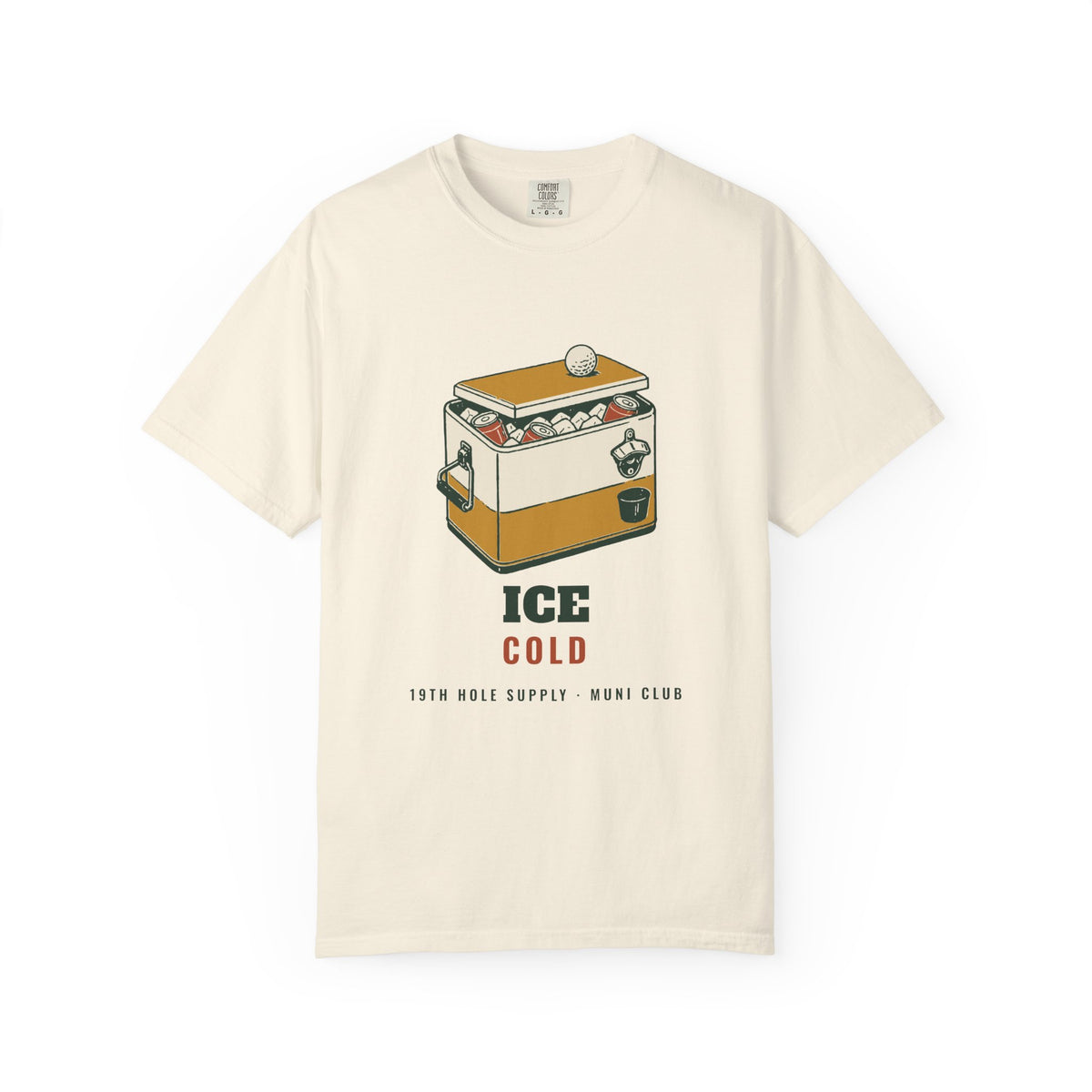Ice Cold Tee in Ivory, front view