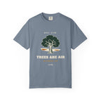 Trees Are Air Tee in Blue Jean, front view