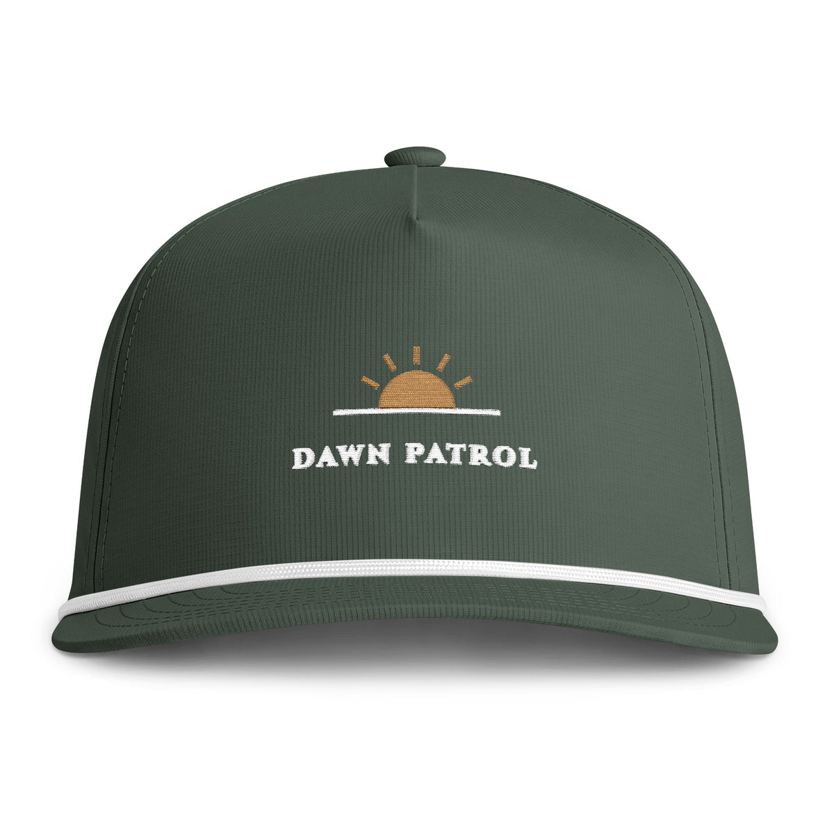 Dawn Patrol Rope Cap in Moss, front view