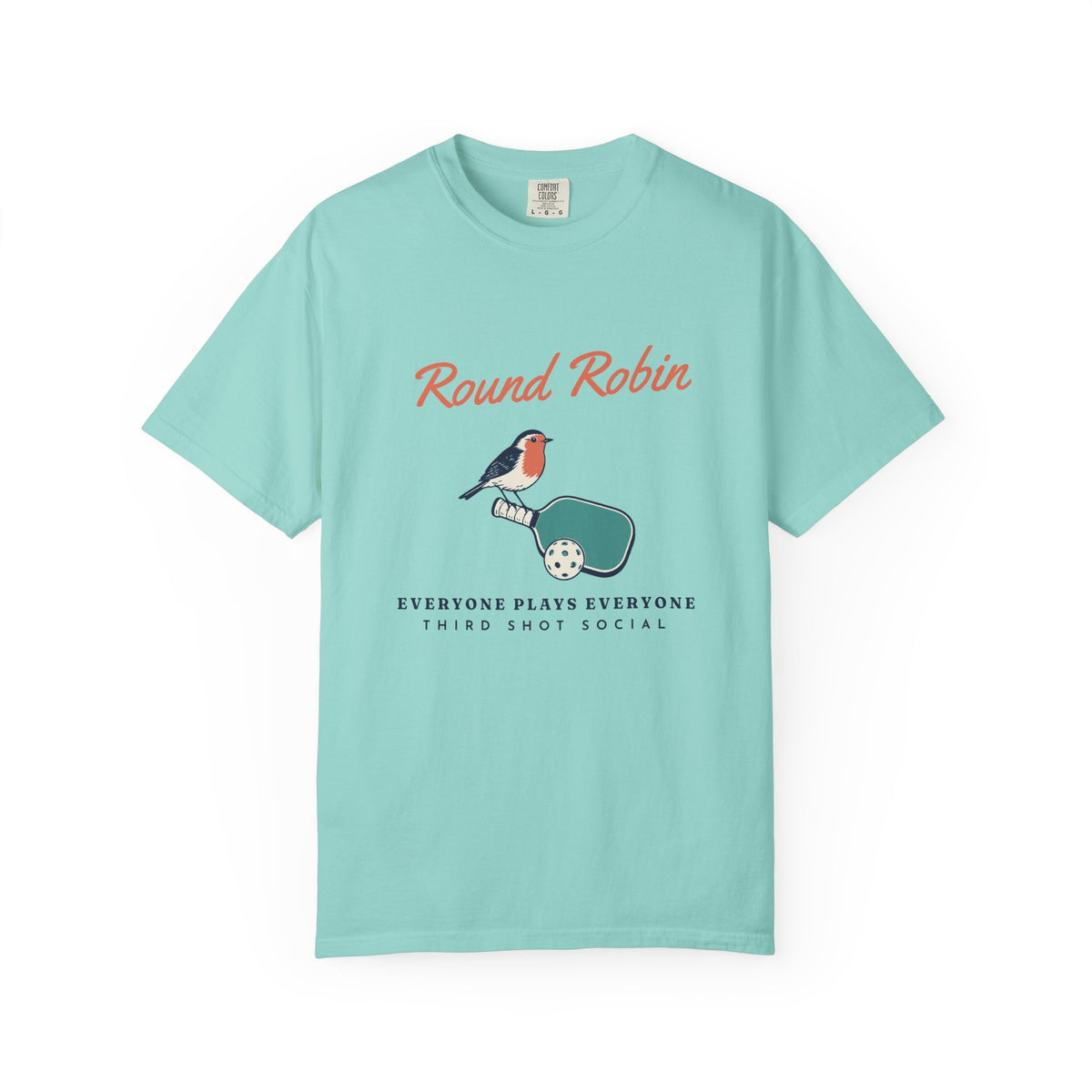 Round Robin Tee in Chalky Mint, front view
