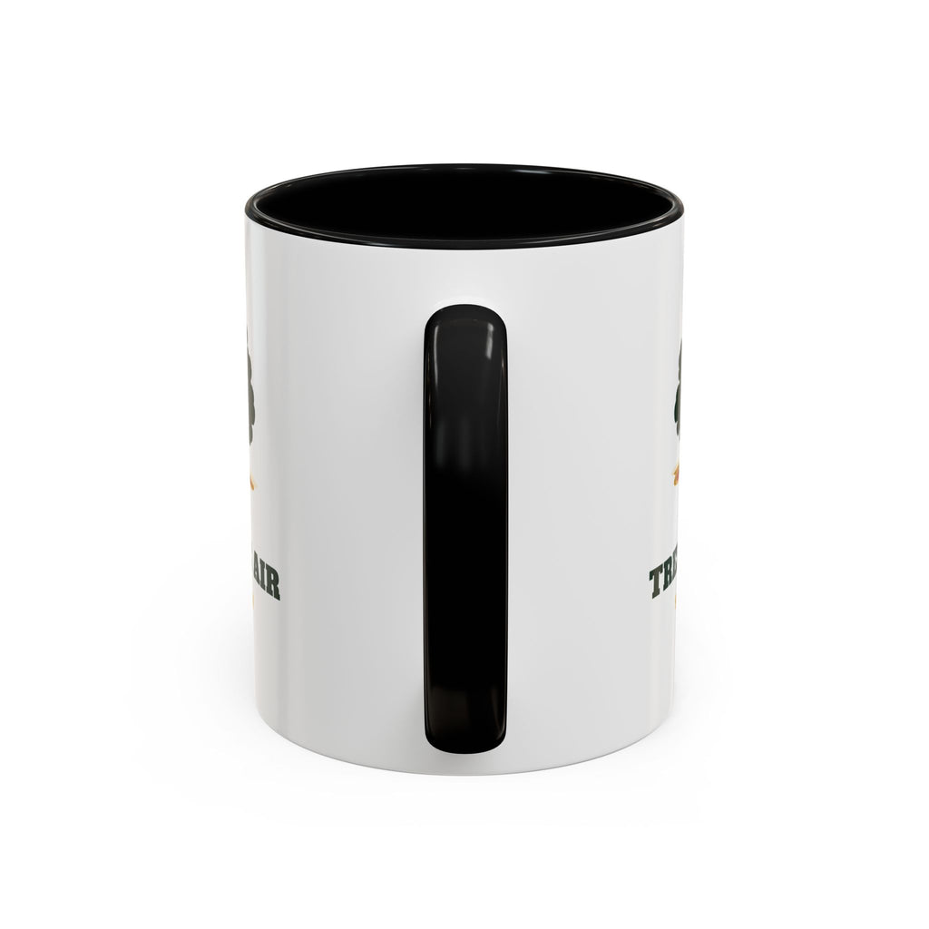 Trees Are Air Mug in Black, handle view