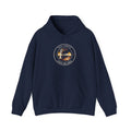 Fall League Hoodie in Navy, front view