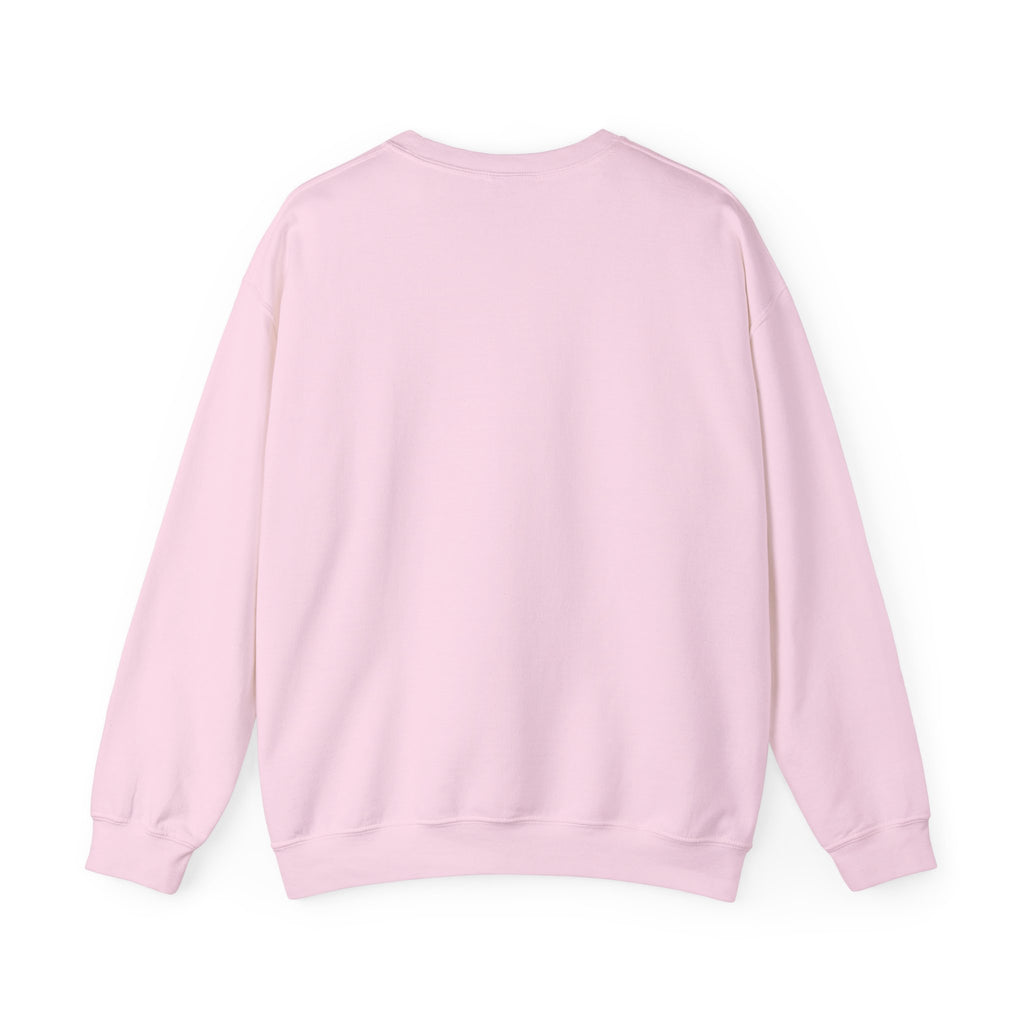 Net Line Crewneck in Light Pink, back view