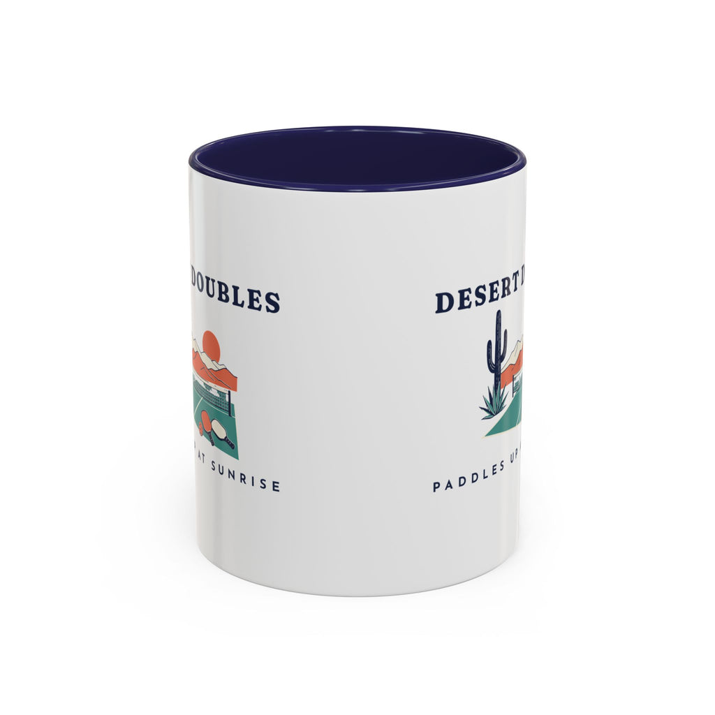 Desert Doubles Mug in Navy, corner view
