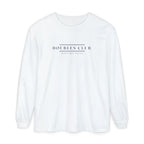 Doubles Club Long Sleeve Tee in White, front view