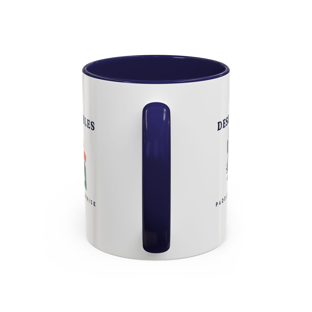 Desert Doubles Mug in Navy, handle view