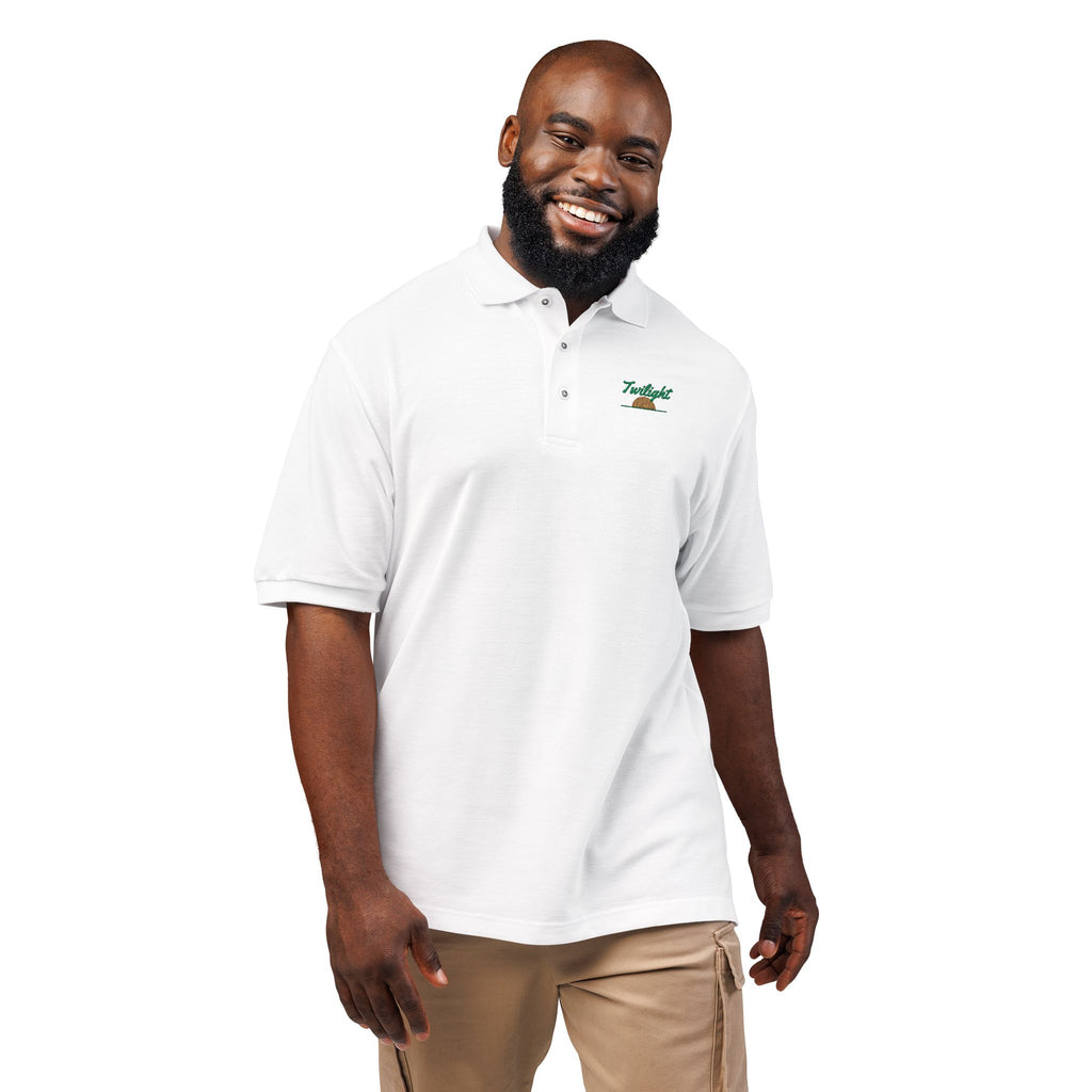Twilight Polo in White, on model