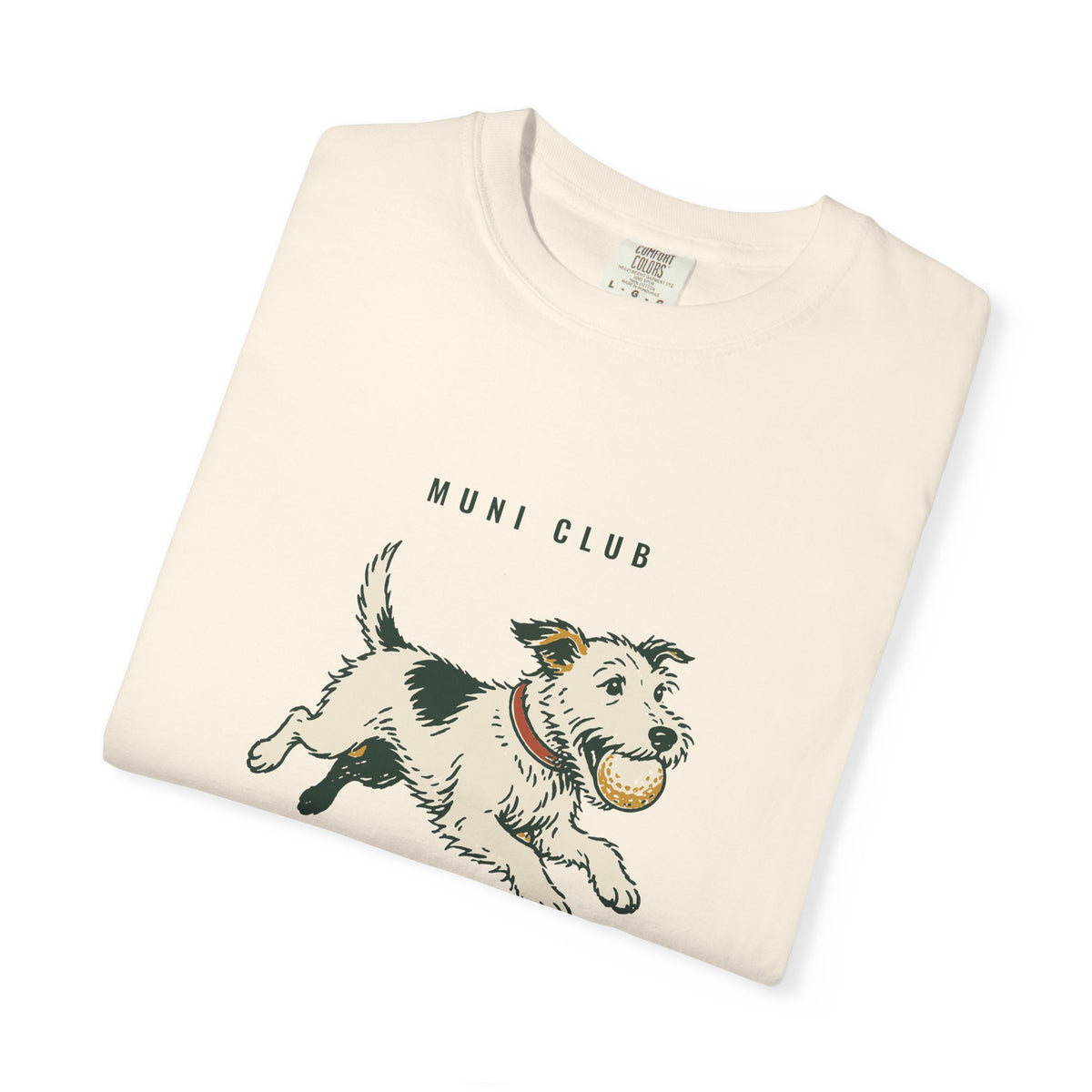 Good Boy Tee in Ivory, folded