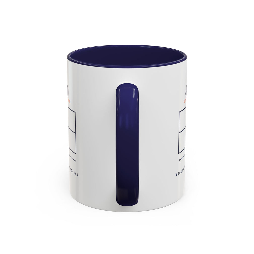44 × 20 Mug in Navy, handle view