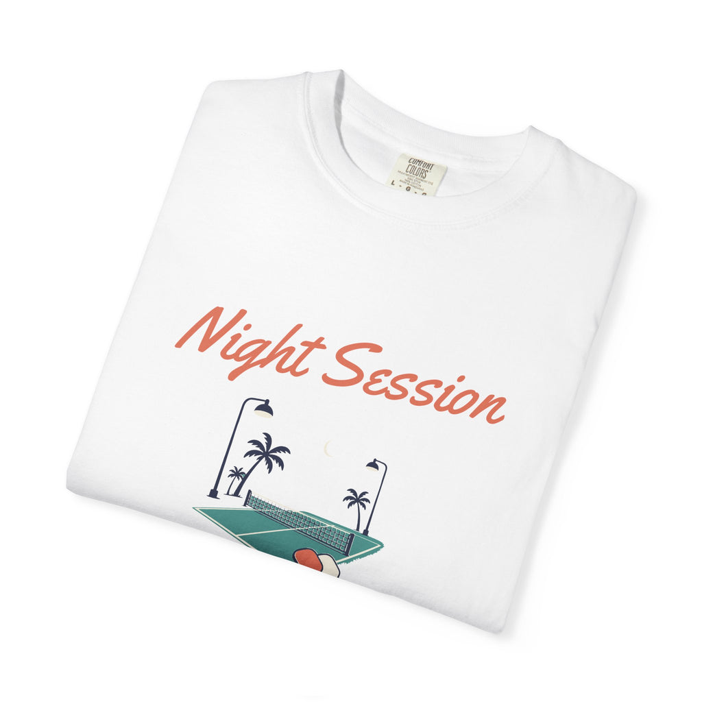 Night Session Tee in White, folded