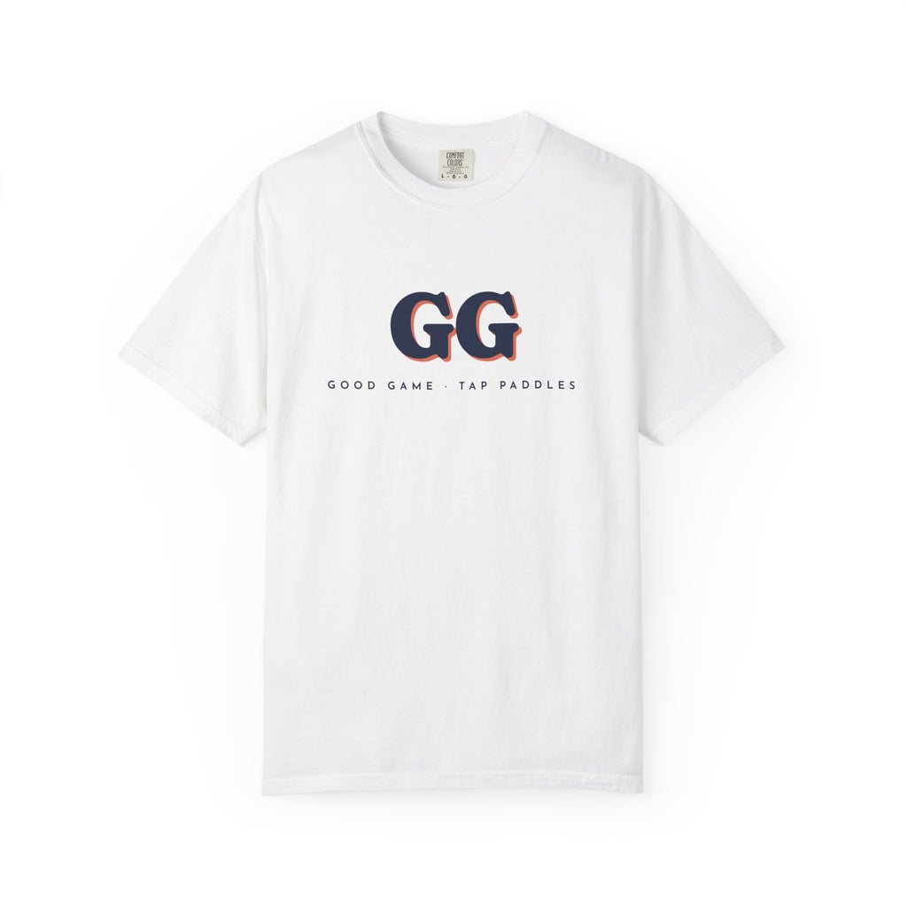 GG Tee in White, front view