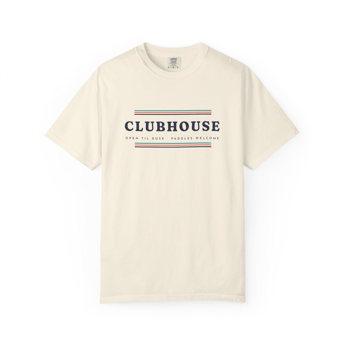 Clubhouse Tee in Ivory, front view