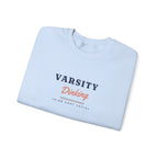 Varsity Dinking Crewneck in Light Blue, folded
