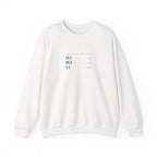 13.1 · 26.2 Crewneck in White, front view