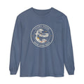 Island Green Long Sleeve Tee in Blue Jean, front view