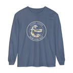 Island Green Long Sleeve Tee in Blue Jean, front view