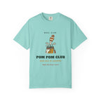 Pom Pom Club Tee in Chalky Mint, front view