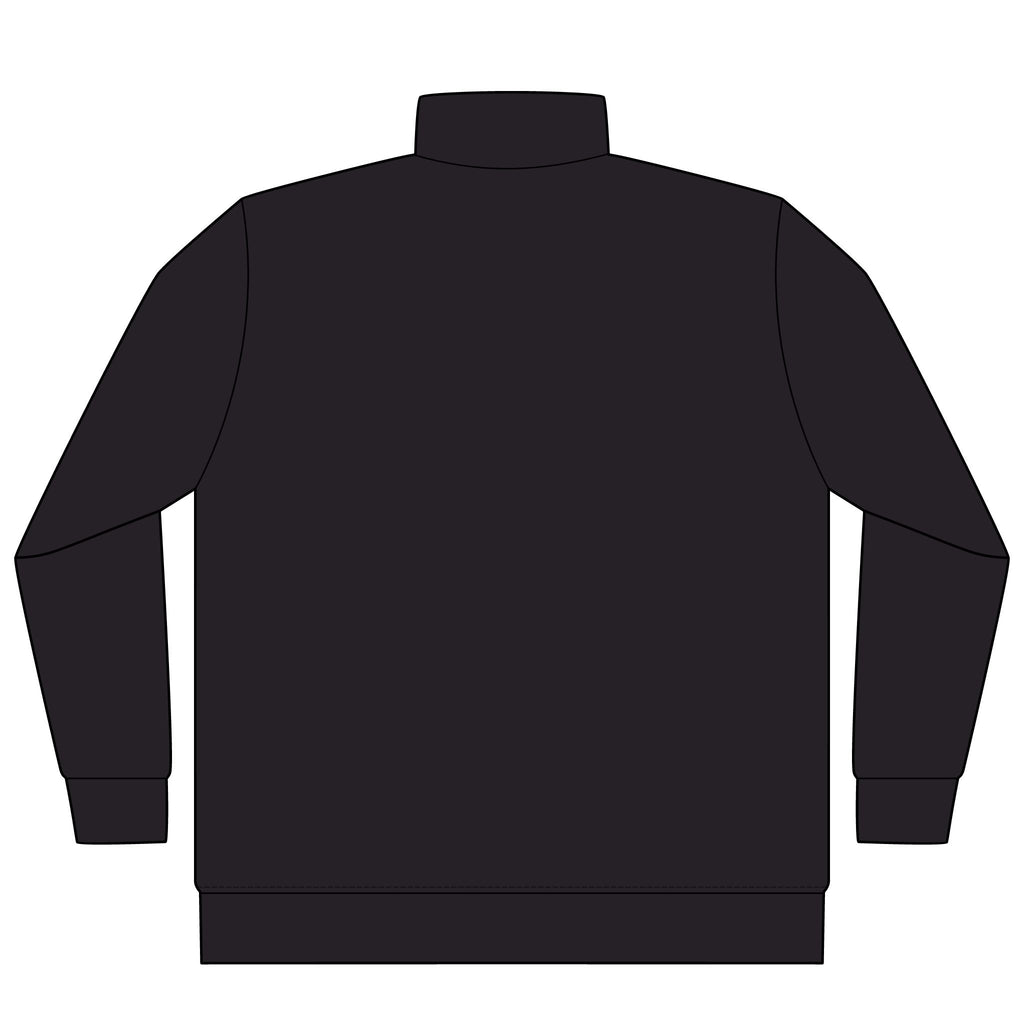 Muni Club Quarter-Zip in Black, back view