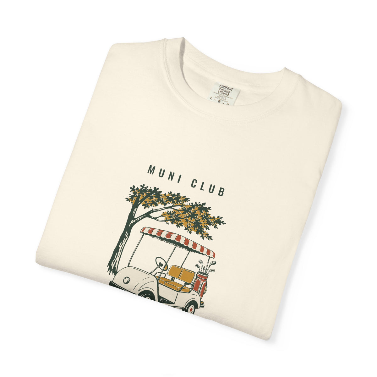 Cart Girl Tee in Ivory, folded