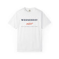 Wednesday Mixer Tee in White, front view