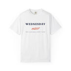 Wednesday Mixer Tee in White, front view