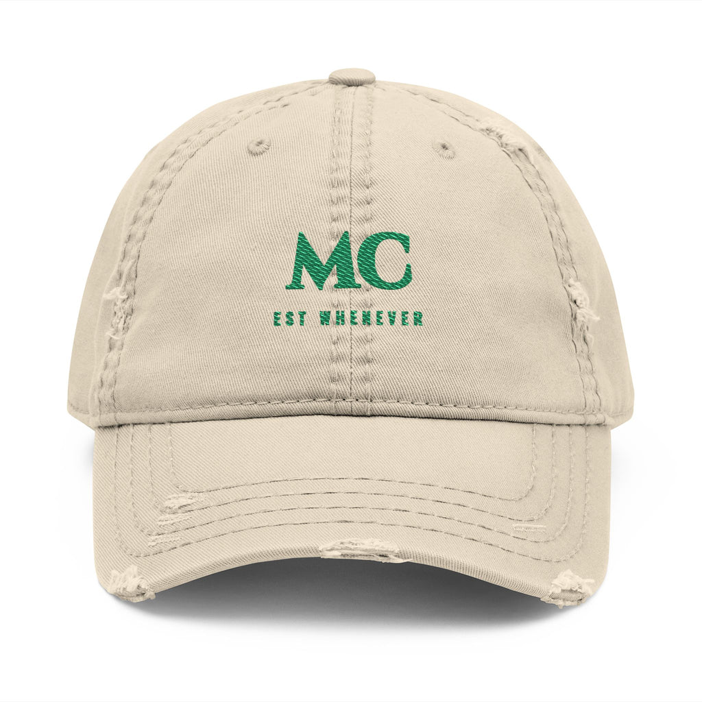 Est. Whenever Dad Hat in Khaki, front view