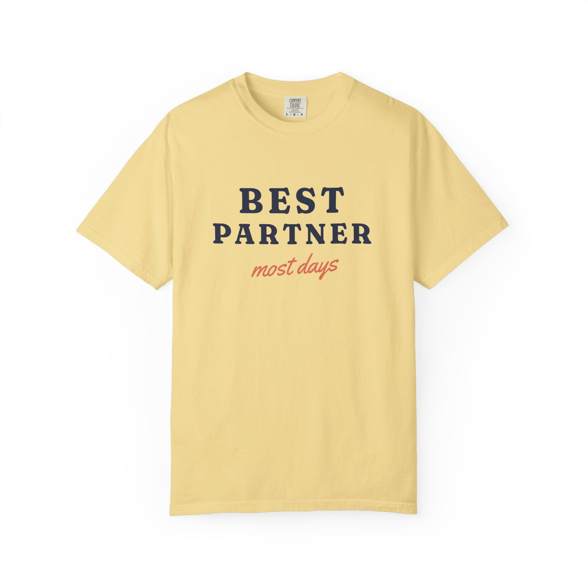 Best Partner Tee in Butter, front view