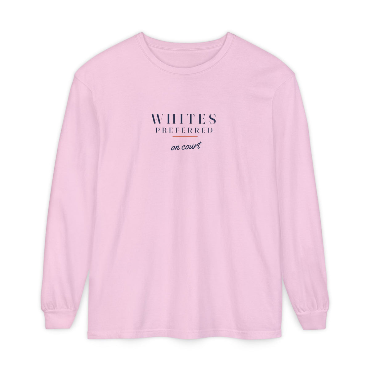 Whites Preferred Long Sleeve Tee in Blossom, front view