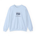 TSS Monogram Crewneck in Light Blue, front view