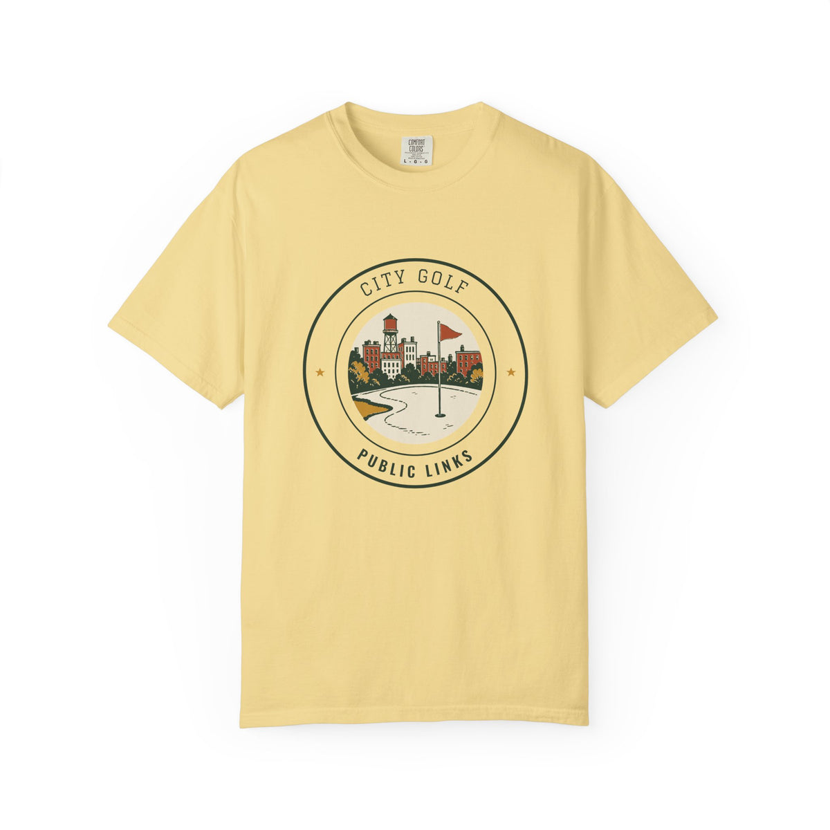 City Golf Tee in Butter, front view