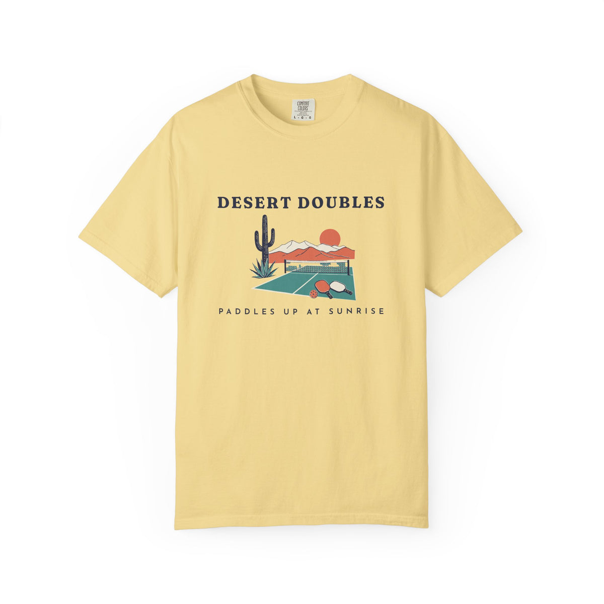 Desert Doubles Tee in Butter, front view