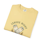League Night Tee in Butter, folded