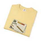 Every Stroke Counts Tee in Butter, folded