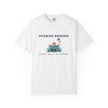 Sunrise Session Tee in White, front view