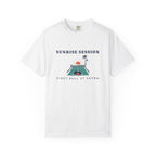 Sunrise Session Tee in White, front view