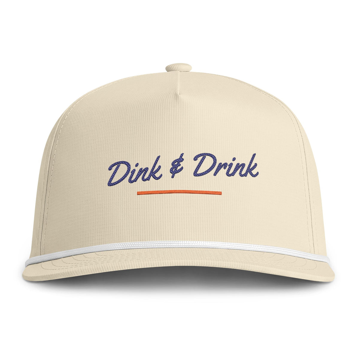 Dink & Drink Rope Cap in Ivory, front view
