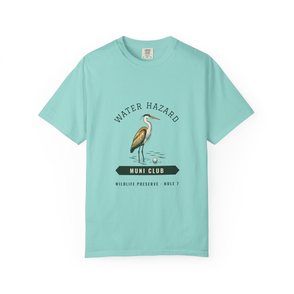 Water Hazard Tee in Chalky Mint, front view