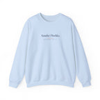 Sunday Doubles Crewneck in Light Blue, front view