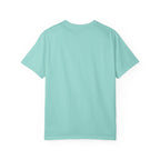 First Coffee Tee in Chalky Mint, back view