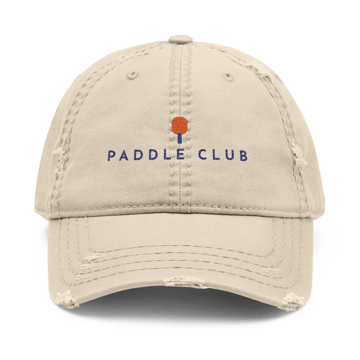 Paddle Club Dad Hat in Khaki, front view
