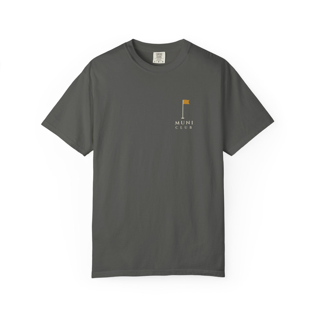 Flag Chest Mark Tee in Pepper, front view