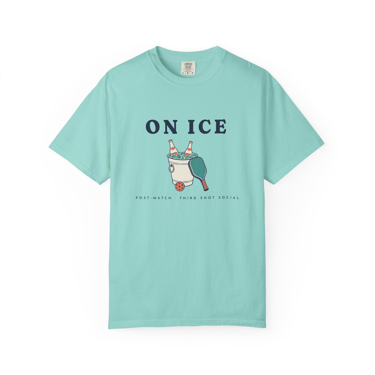 On Ice Tee in Chalky Mint, front view
