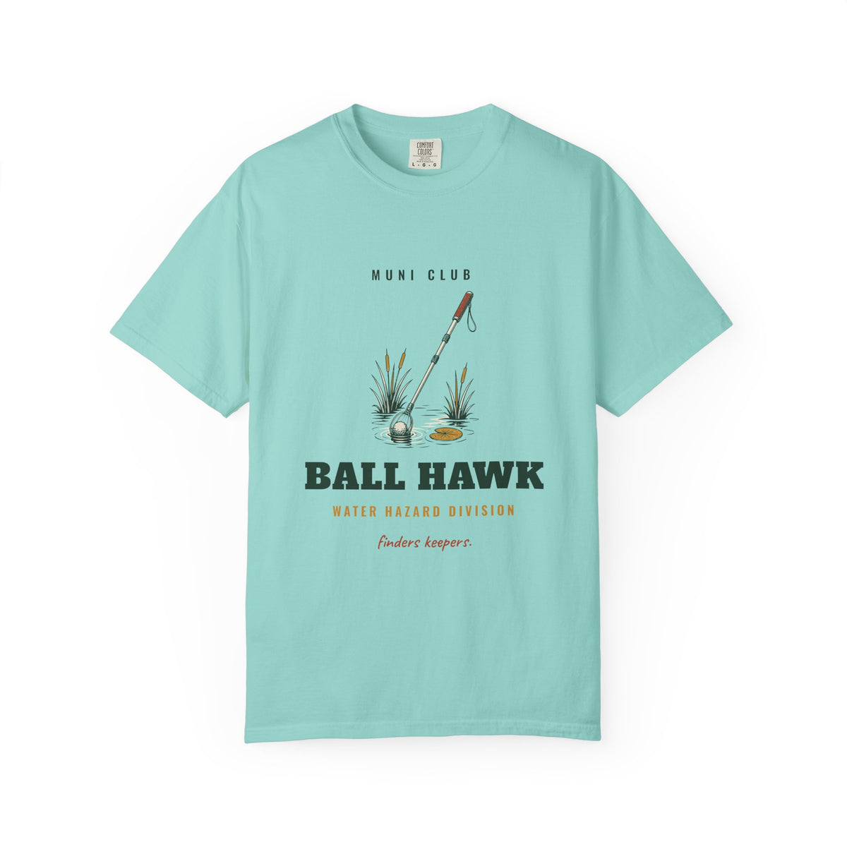 Ball Hawk Tee in Chalky Mint, front view