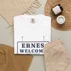 Ernes Welcome Tee in White, flat lay