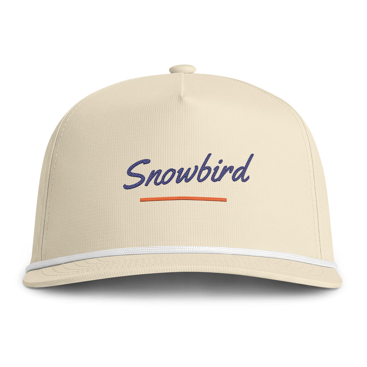 Snowbird Rope Cap in Ivory, front view