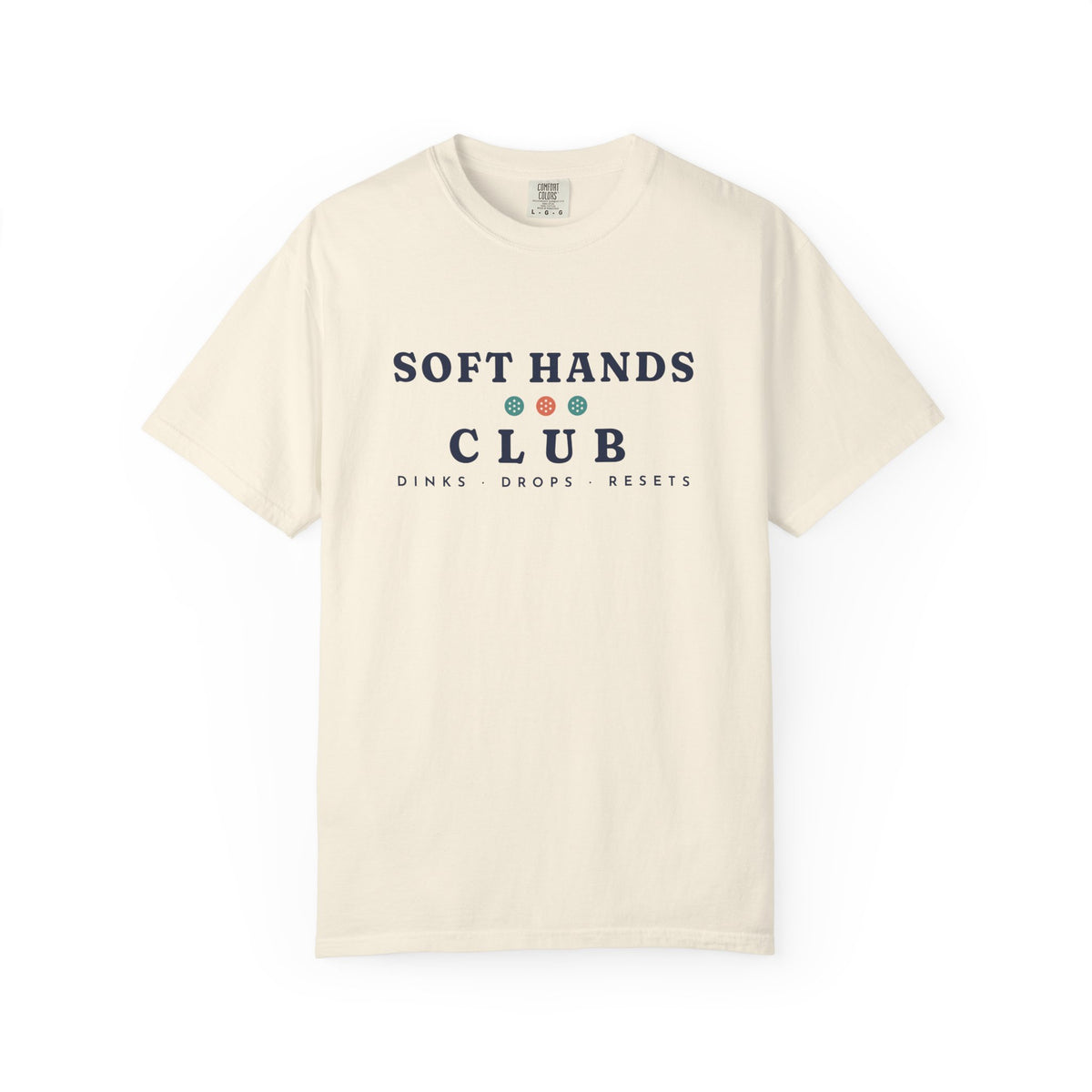 Soft Hands Club Tee in Ivory, front view