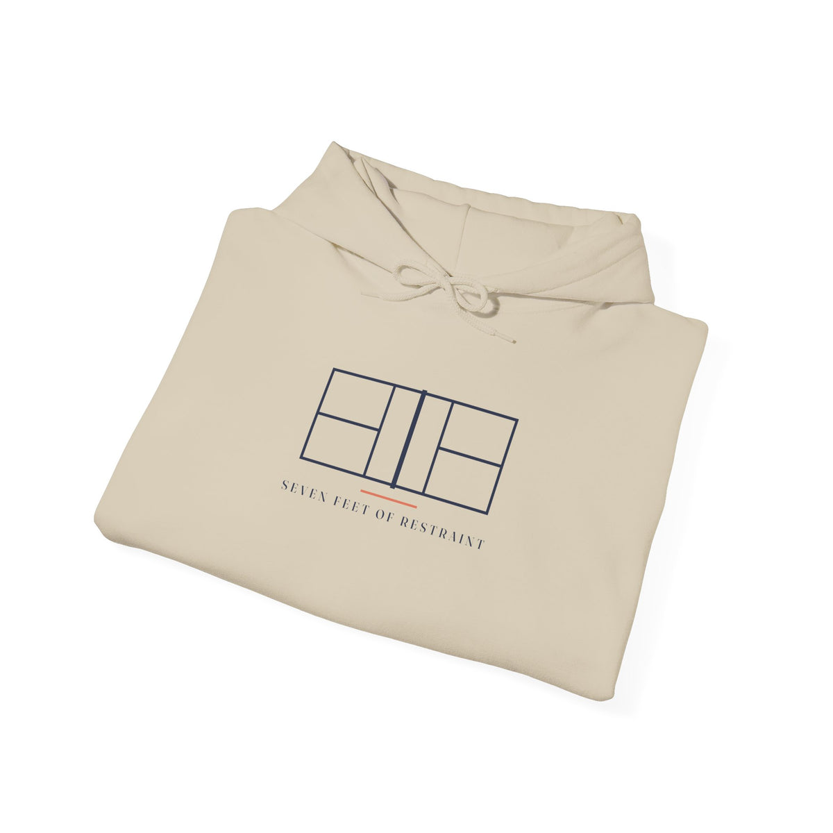Net Line Hoodie in Sand, folded