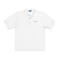 Muni Club Wordmark Polo in White, front view